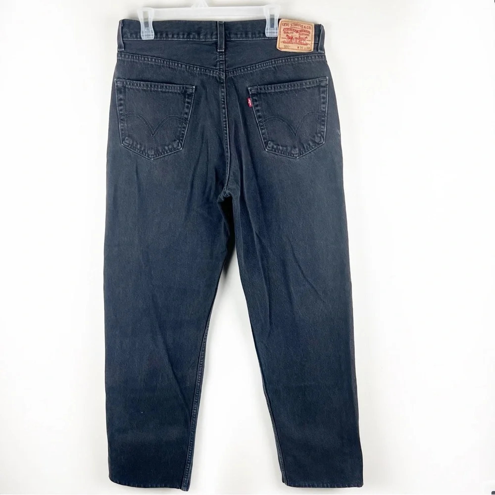 Vtg Levi’s 550 Relaxed Fit Straight Leg Jeans Men’s 36 x 38 True 34 x 32 Black